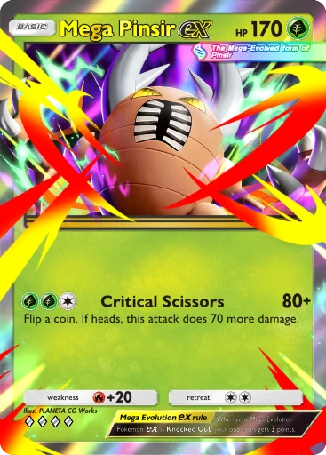 Mega Pinsir ex · B4b-008 · ◇◇◇◇ · Deluxe Pack: Mega