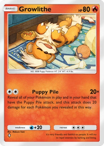 Growlithe · B4b-033 · ◇ · Deluxe Pack: Mega