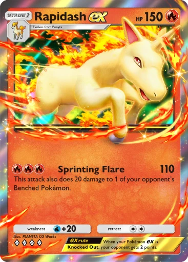 Rapidash ex · B4b-035 · ◇◇◇◇ · Deluxe Pack: Mega