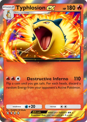Typhlosion ex · B4b-038 · ◇◇◇◇ · Deluxe Pack: Mega