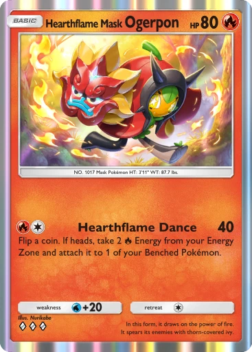 Hearthflame Mask Ogerpon · B4b-051 · ◇◇◇ · Deluxe Pack: Mega