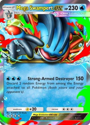 Mega Swampert ex · B4b-064 · ◇◇◇◇ · Deluxe Pack: Mega