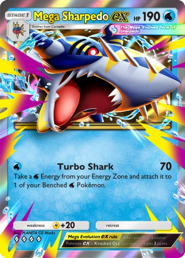 Mega Sharpedo ex · B4b-066 · ◇◇◇◇ · Deluxe Pack: Mega