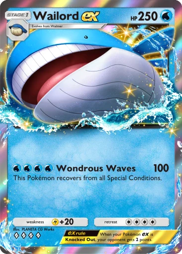 Wailord ex · B4b-068 · ◇◇◇◇ · Deluxe Pack: Mega