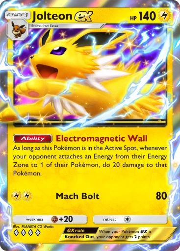Jolteon ex · B4b-087 · ◇◇◇◇ · Deluxe Pack: Mega