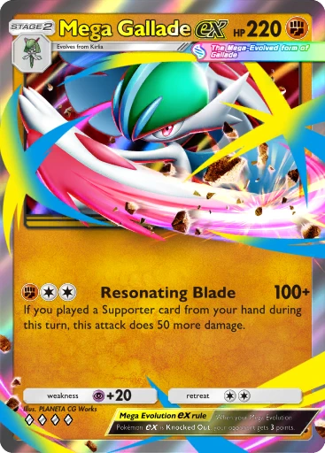 Mega Gallade ex · B4b-128 · ◇◇◇◇ · Deluxe Pack: Mega