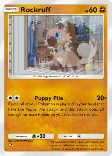 Rockruff · B4b-134 · ◇ · Deluxe Pack: Mega