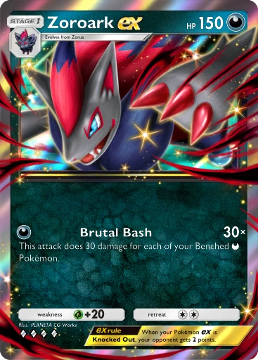 Zoroark ex · B4b-146 · ◇◇◇◇ · Deluxe Pack: Mega