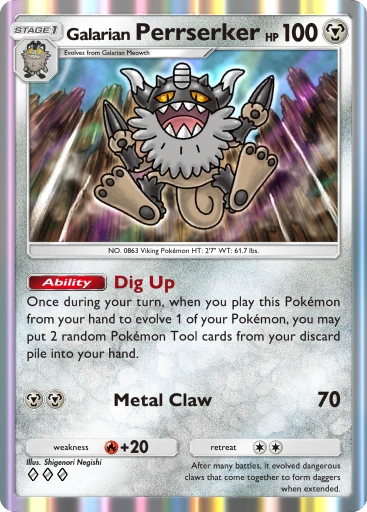 Galarian Perrserker · B4b-154 · ◇◇◇ · Deluxe Pack: Mega