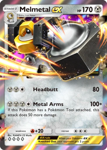 Melmetal ex · B4b-166 · ◇◇◇◇ · Deluxe Pack: Mega