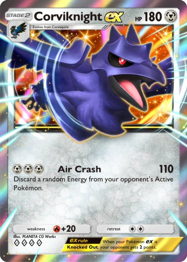 Corviknight ex · B4b-167 · ◇◇◇◇ · Deluxe Pack: Mega