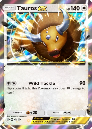 Tauros ex · B4b-182 · ◇◇◇◇ · Deluxe Pack: Mega