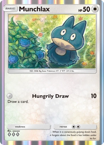 Munchlax · B4b-188 · ◇◇◇ · Deluxe Pack: Mega