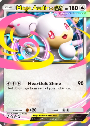 Mega Audino ex · B4b-190 · ◇◇◇◇ · Deluxe Pack: Mega