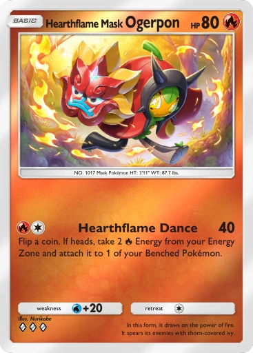 Hearthflame Mask Ogerpon · B4b-272 · ◇◇◇ · Deluxe Pack: Mega