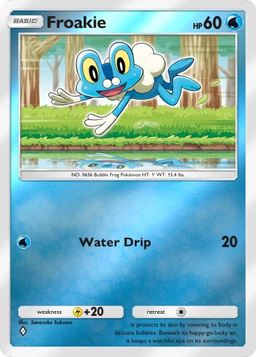 Froakie · B4b-283 · ◇ · Deluxe Pack: Mega