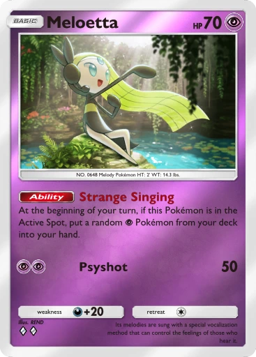 Meloetta · B4b-309 · ◇◇ · Deluxe Pack: Mega