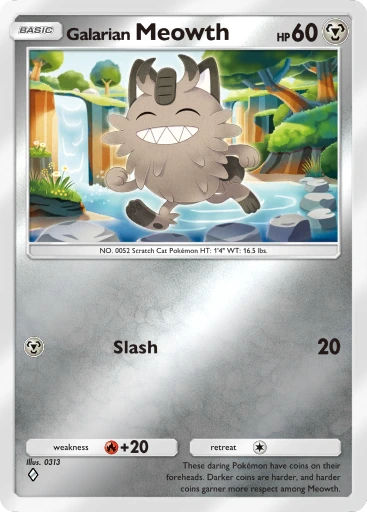 Galarian Meowth · B4b-334 · ◇ · Deluxe Pack: Mega