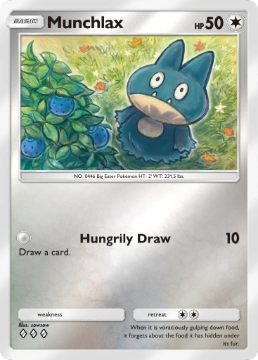 Munchlax · B4b-358 · ◇◇◇ · Deluxe Pack: Mega