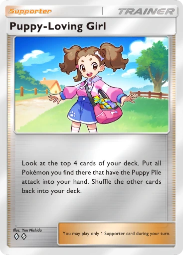 Puppy-Loving Girl · B4b-382 · ◇◇ · Deluxe Pack: Mega