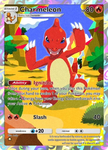 Charmeleon · B4b-403 · ☆ · Deluxe Pack: Mega