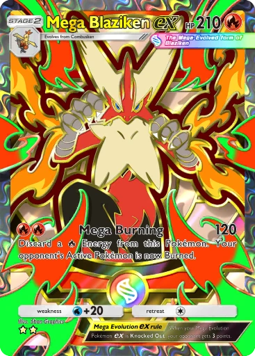 Mega Blaziken ex · B4b-413 · ☆☆ · Deluxe Pack: Mega