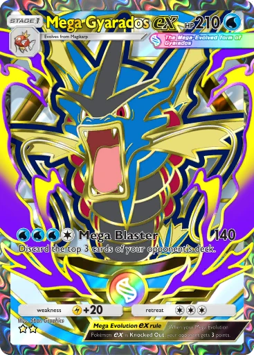 Mega Gyarados ex · B4b-415 · ☆☆ · Deluxe Pack: Mega