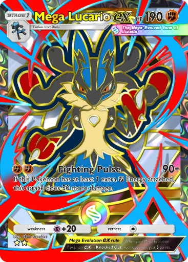 Mega Lucario ex · B4b-418 · ☆☆ · Deluxe Pack: Mega