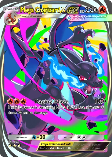 Mega Charizard X ex · B4b-425 · ☆☆☆ · Deluxe Pack: Mega