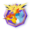 Lavados, Zapdos und Arktos (Emblem)